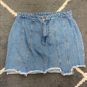 One of a kind Boutique Jean Skirt!